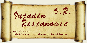 Vujadin Ristanović vizit kartica